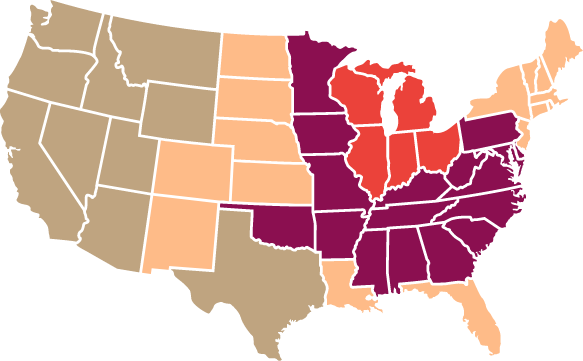 Shipping Zones Map