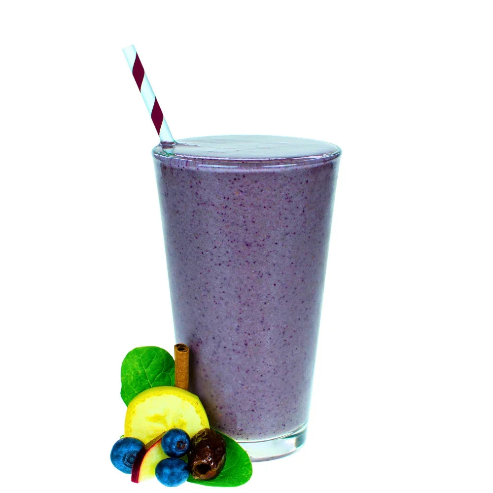 Rollin' Oats Green Smoothie Blended - Blueberry Banana Smoothie - Oatmeal in Smoothie - Frozen Garden