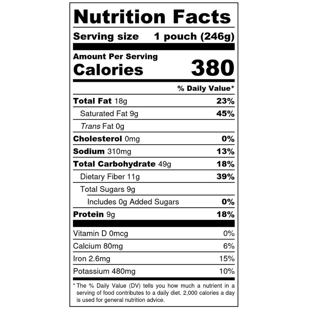 Mediterranean Garden Bowl nutrition facts