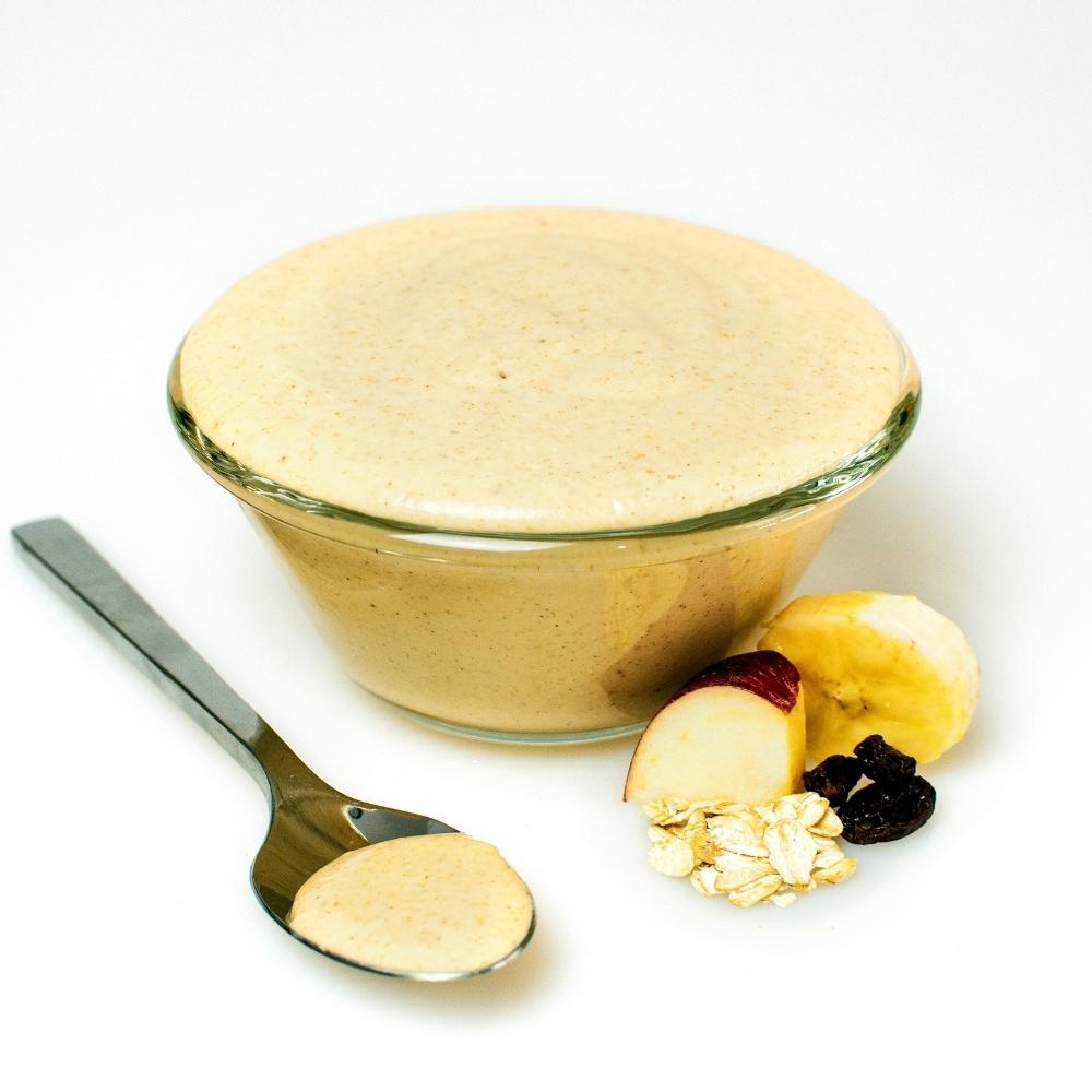 Oatmeal Cookie Delite prepared in clear bowl